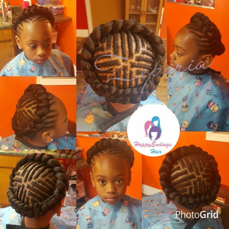 Create A Crown To Your Girl With This Hair Style Braids
