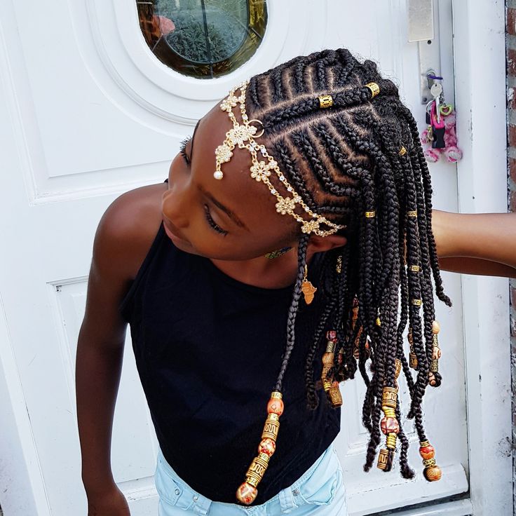 Braids and Beads- Natural hairstyles for girls