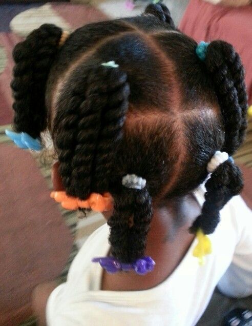 Chunky twists natural hairstyles little girls