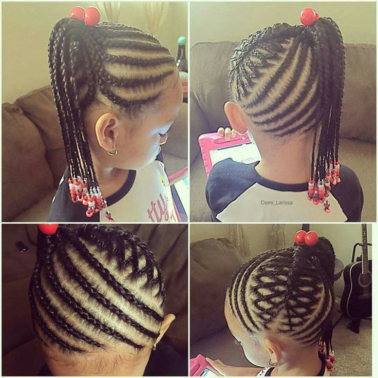 Girls braids and cornrows