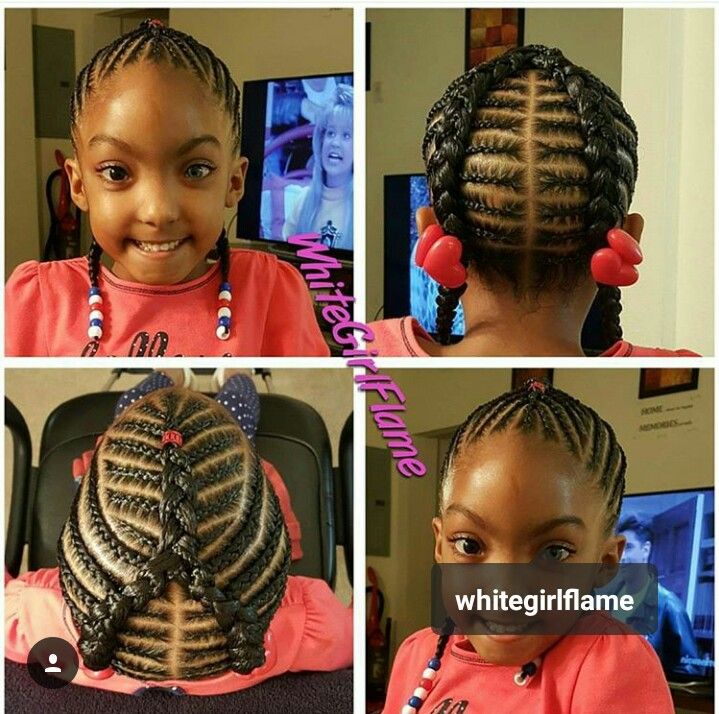 Im definitely braiding my daughters hair like this.