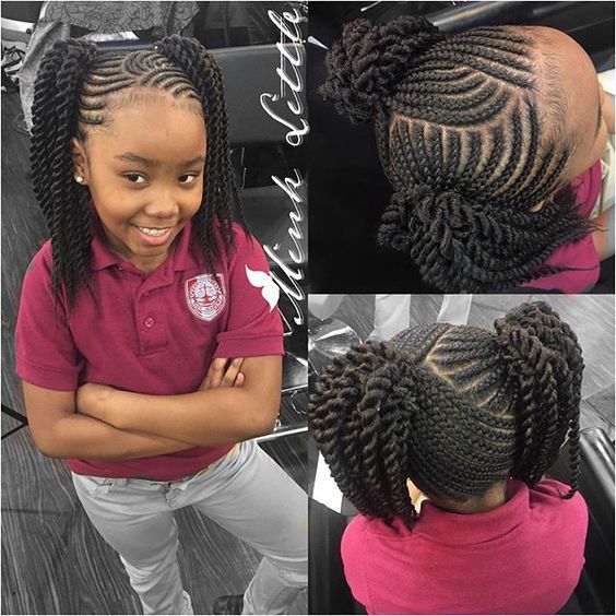 Childish Hairstyle For Trendy Black Girls - Braids Hairstyles for Black ...