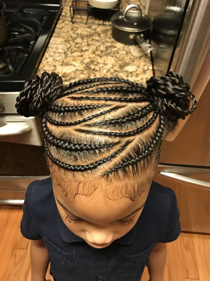 Try Braiding Hair Models On Your Daughter S Birthday Braids Hairstyles For Black Kids