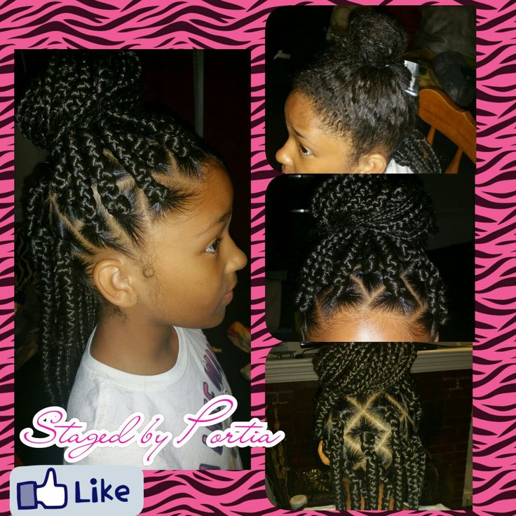 Little girl box braids More