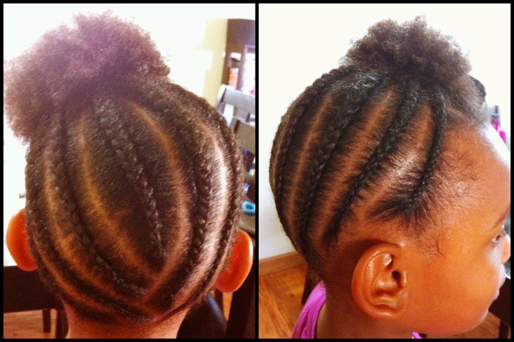 Little girls natural hairstyle