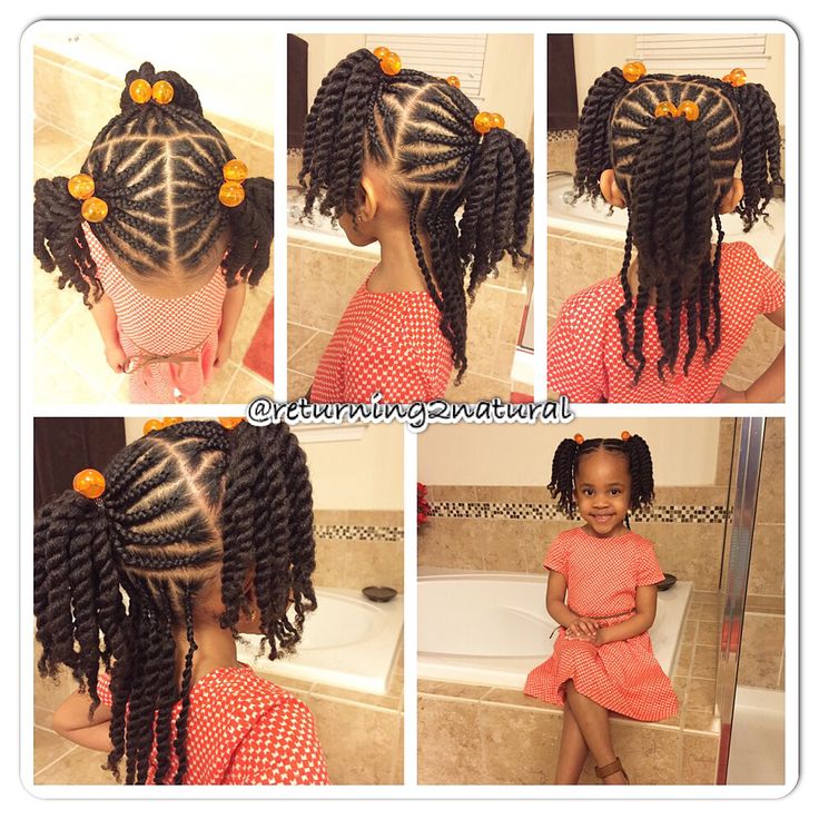 Natural hair style for kids ✨