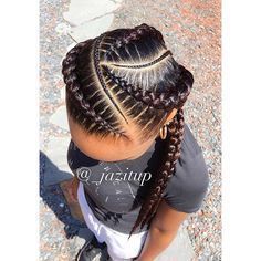 Nobody ever gets 3 feedinbraids, I think 3 is cute ☺️ JAZITUPHAIR…