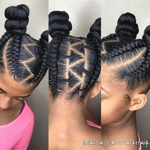 Stylish cornrow braids