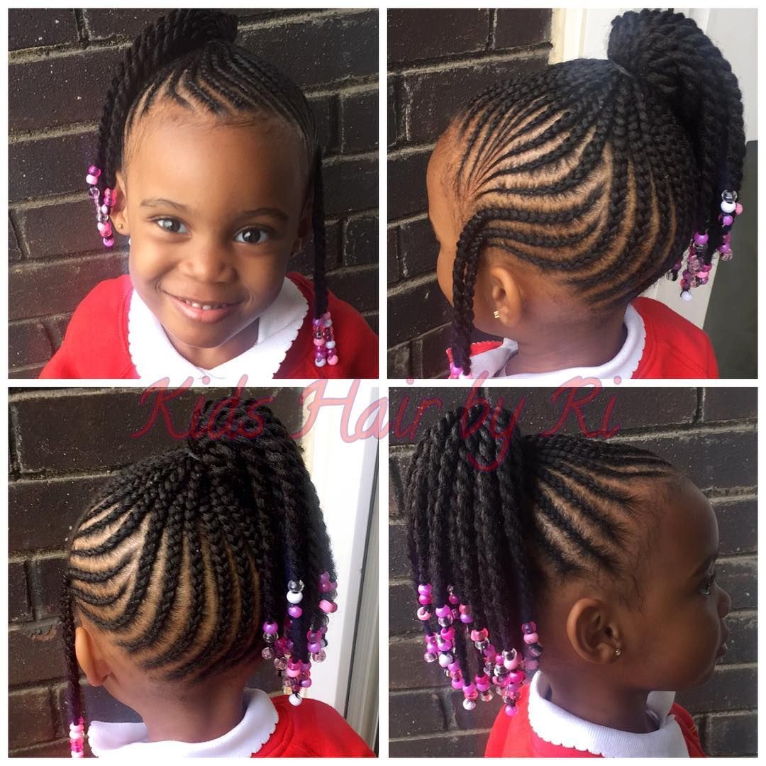 Childish Hairstyle For Trendy Black Girls Braids Hairstyles For Black Kids