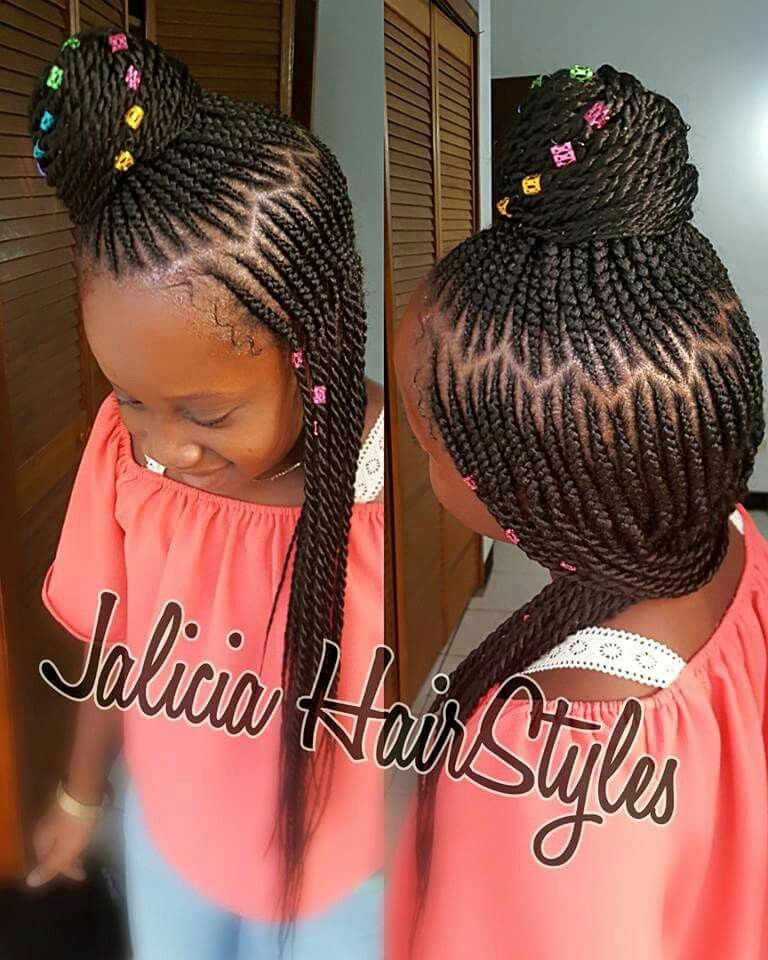 Super Beautiful And Easy Hairstyle For Black Kids Braids