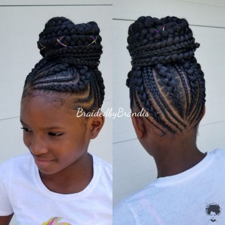 Braided Bun Hairstyles For Black Girls – Braids Hairstyles for Kids
