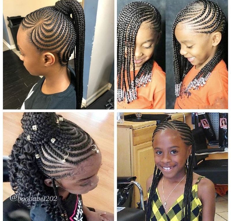 Braids Hairstyles For Black Kids