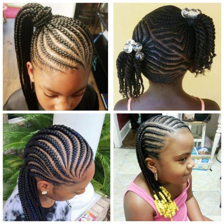 Sweet Cornrows For Cute Little Girls - Braids Hairstyles for Kids