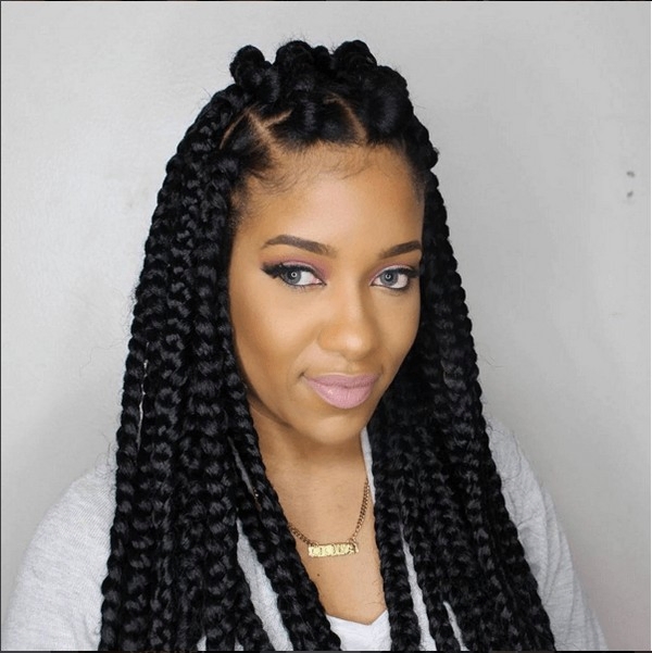 jumbo-box-braids-hairstyle – Braids Hairstyles for Kids