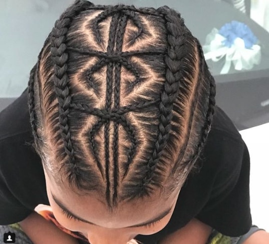Top 77 Braids for Black Kids 2021 -To Give Them A Beautiful Look To Flaunt 12 Braided Hairstyle With A Cool Design min