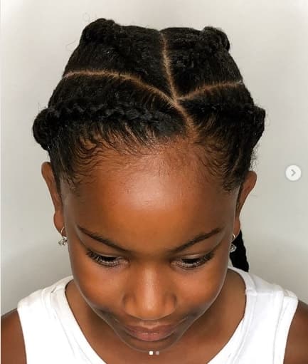 Top 77 Braids for Black Kids 2021 -To Give Them A Beautiful Look To Flaunt 13 Braided Hairstyle With Angled Part