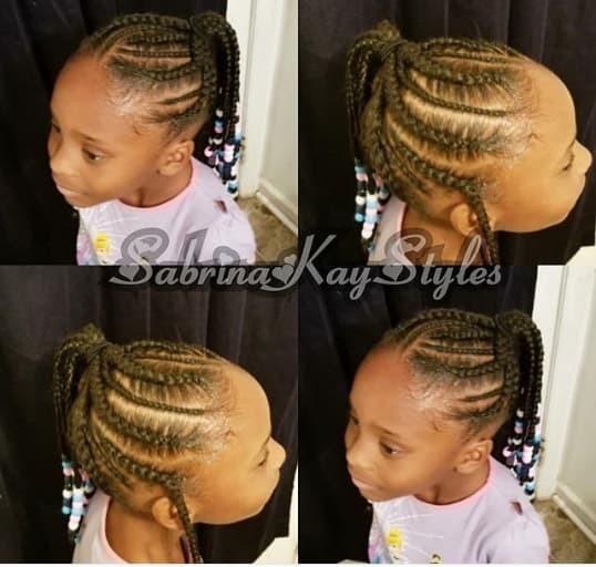 Top 77 Braids for Black Kids 2021 -To Give Them A Beautiful Look To Flaunt 18 Braided Top With Side Braided Ponytail