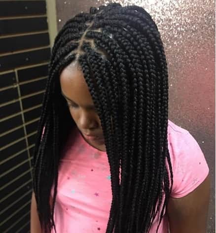 Top 77 Braids for Black Kids 2021 -To Give Them A Beautiful Look To Flaunt 23 Center Parted Thick And Long Braids