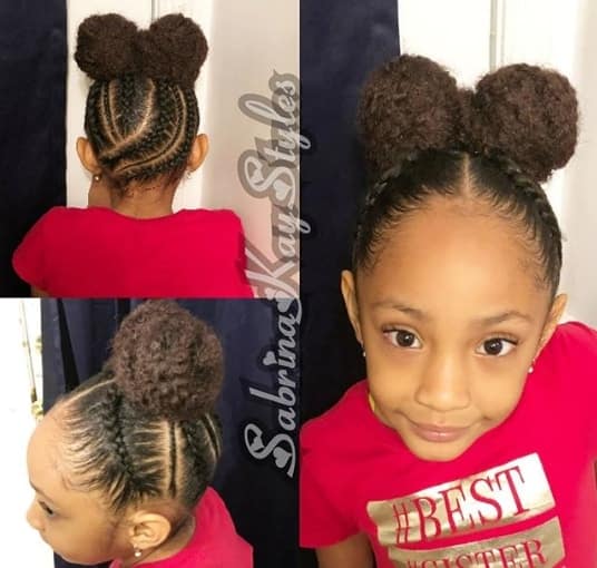 Top 77 Braids for Black Kids 2021 -To Give Them A Beautiful Look To Flaunt 30 Kinky Pigtails With Braided Top And Back