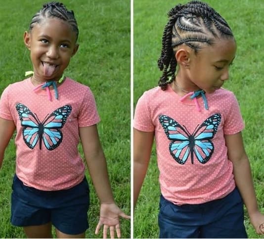 Top 77 Braids for Black Kids 2021 -To Give Them A Beautiful Look To Flaunt 8 Unruly Cornrows With Thick Braided Tail