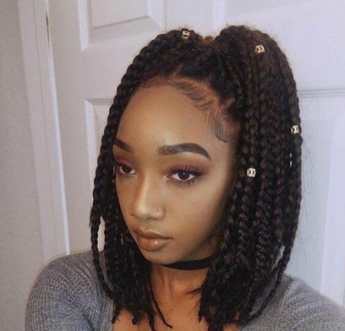 Medium Box Braids