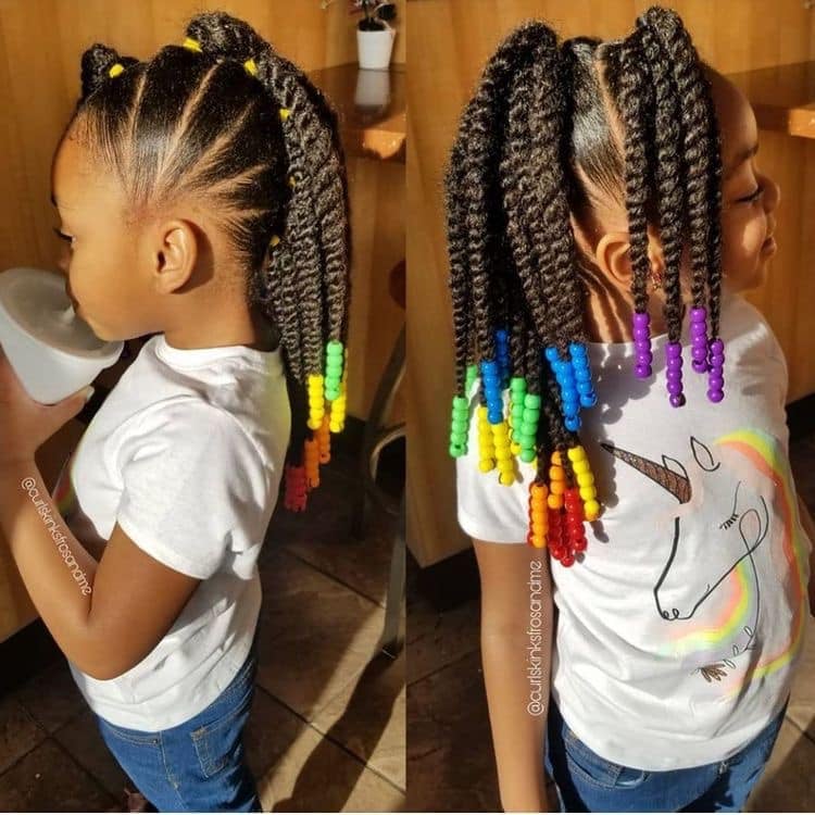 18 Black Natural Hairstyles For Kids - Kid's Braided Hairstyles 2022