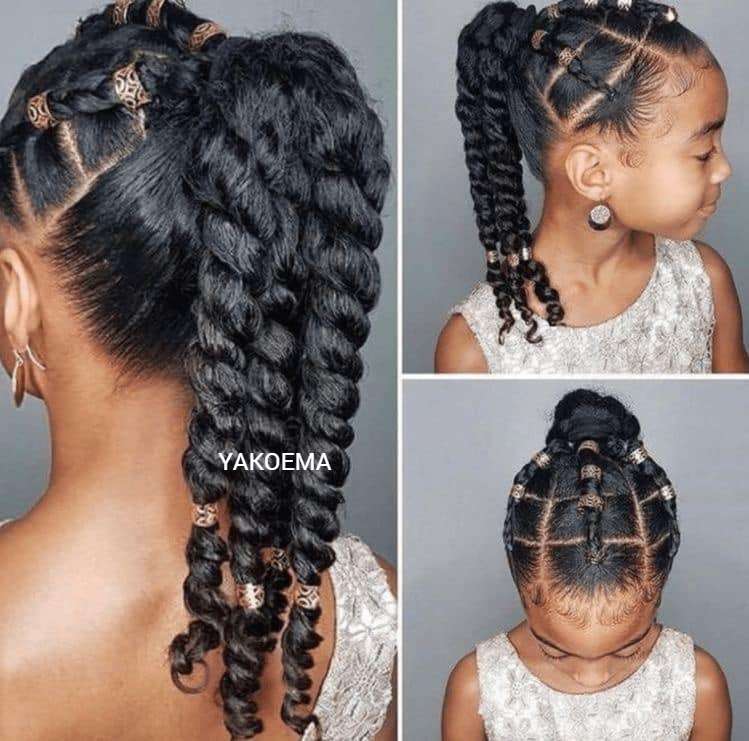 18 Black Natural Hairstyles For Kids - Kid's Braided Hairstyles 2022